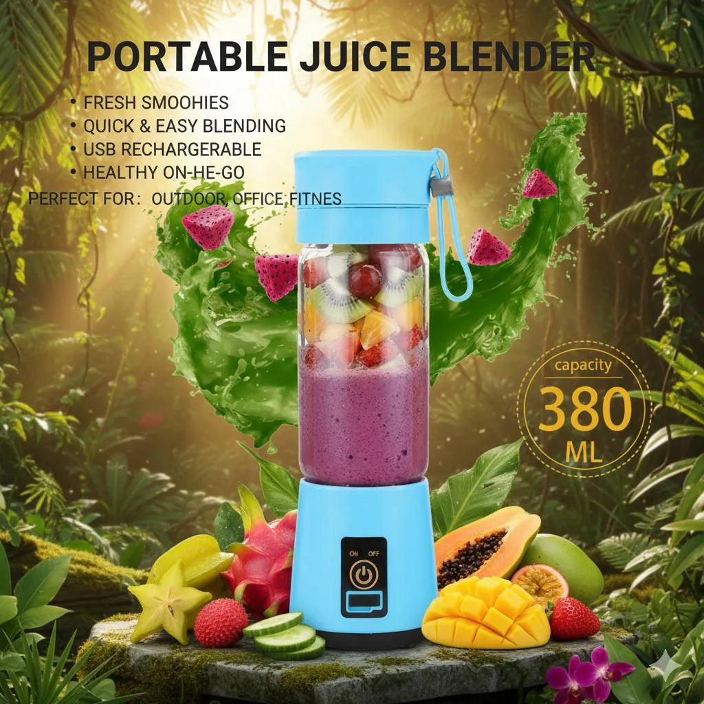 Portable Blender Bottle (USB Juicer)