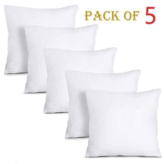 Premium White Polyester Cushion Filling 15x15 (Pack of 5) – Soft & Durable